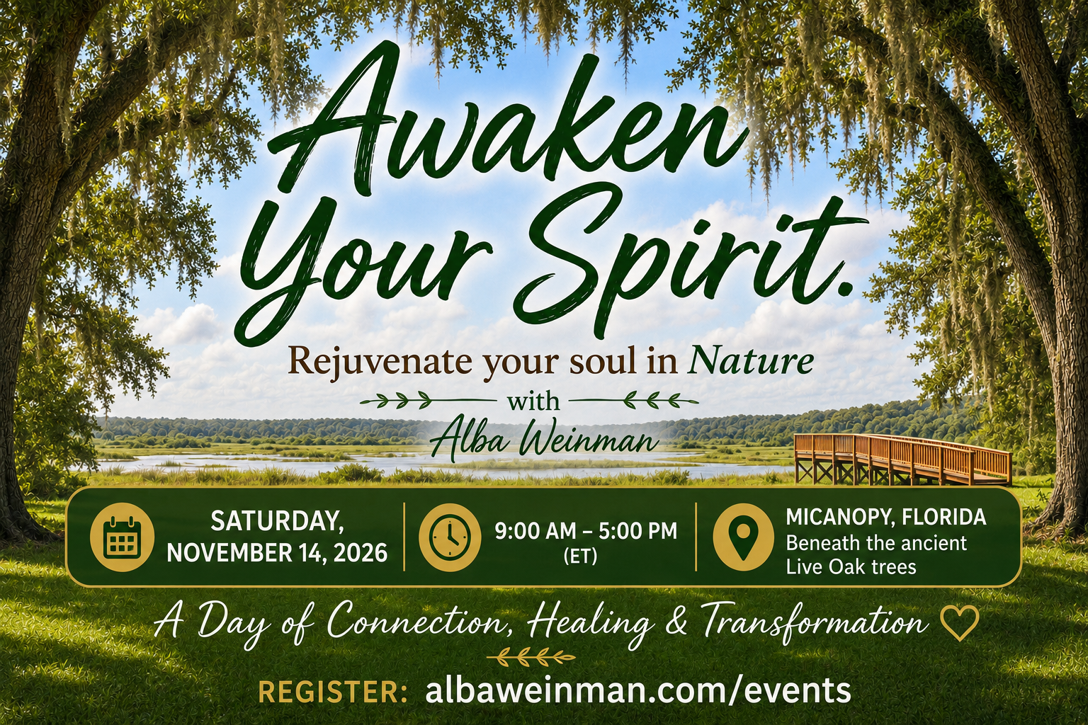 Rejuvenate Your Soul in Nature - A Workshop on November 14, 2026